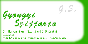 gyongyi szijjarto business card