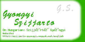 gyongyi szijjarto business card